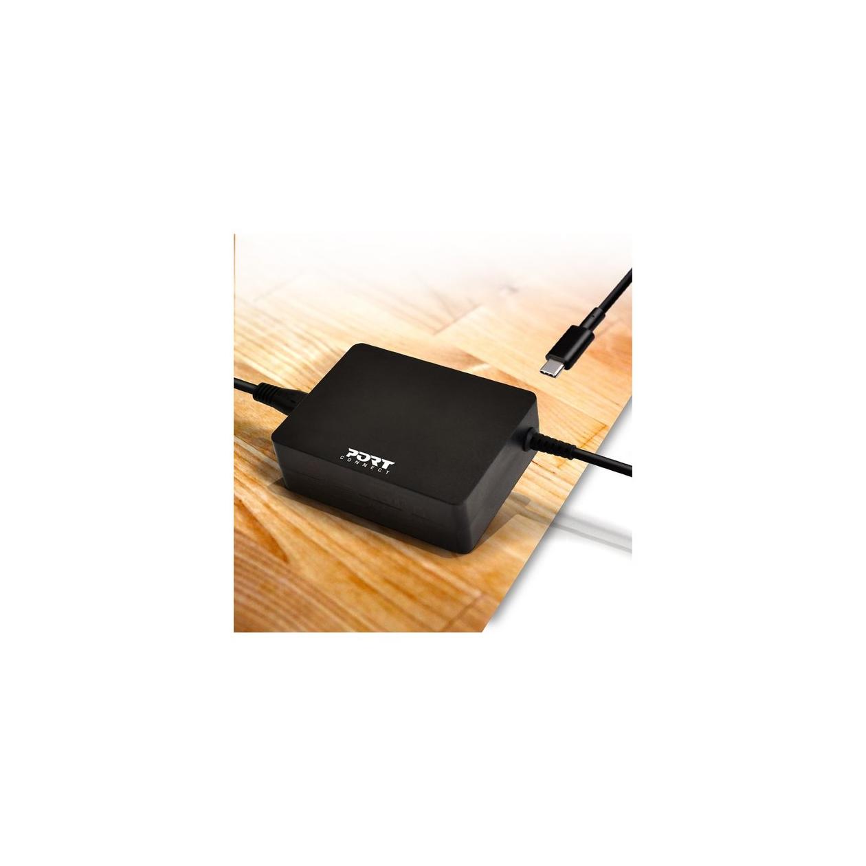 Port Designs 900098-EU power adapter/inverter Indoor 90 W Black