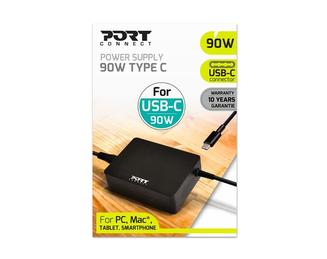 Port Designs 900098-EU power adapter/inverter Indoor 90 W Black