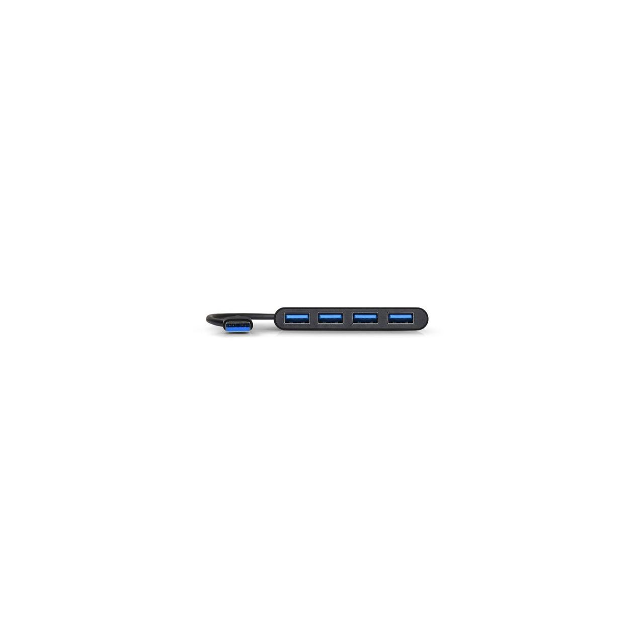 Port Designs 900121 interface hub USB 3.2 Gen 1 (3.1 Gen 1) Type-A 5000 Mbit/s Zwart 