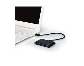 Port Designs 900121 interface hub USB 3.2 Gen 1 (3.1 Gen 1) Type-A 5000 Mbit/s Zwart 