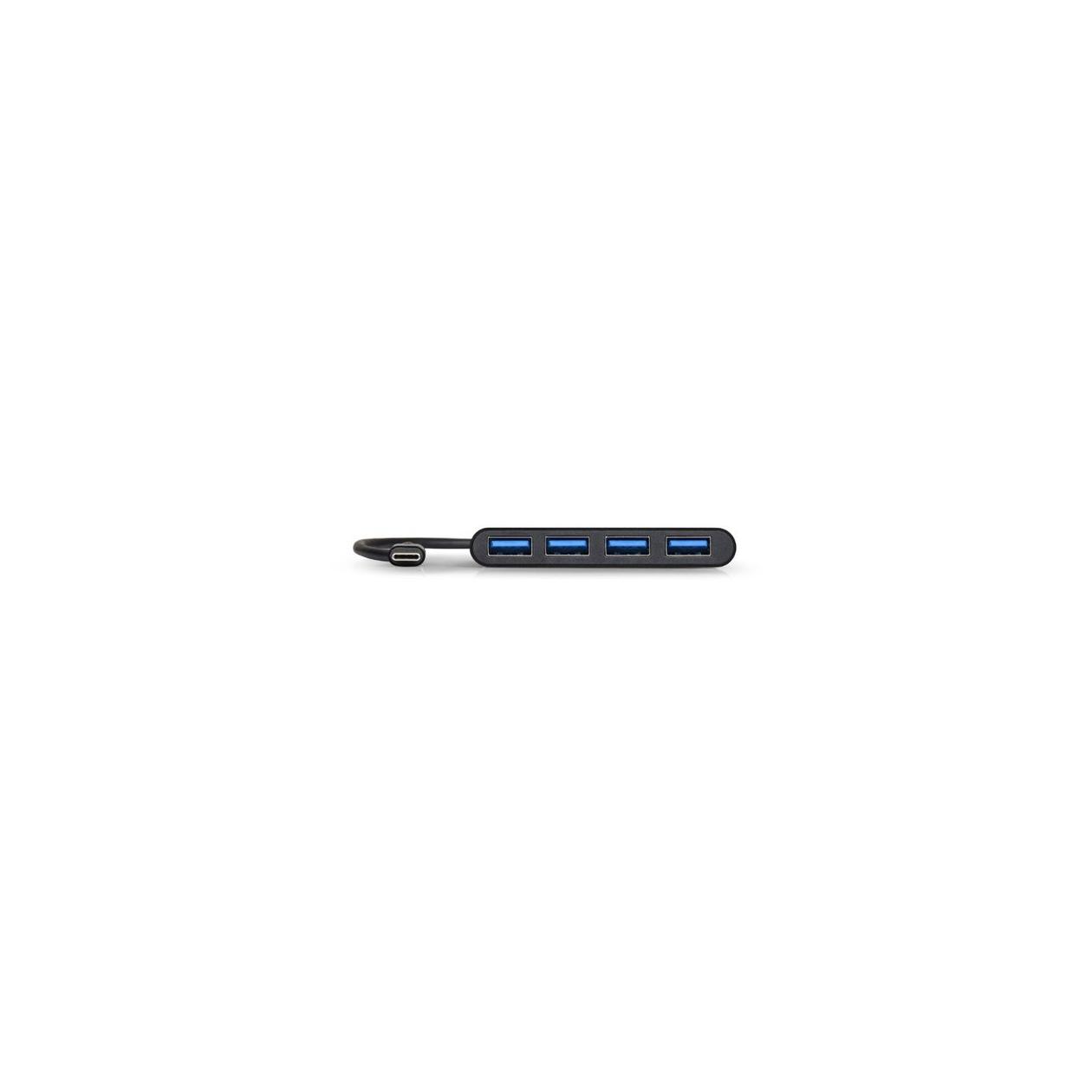 Port Designs 900123 interface hub USB 3.2 Gen 1 (3.1 Gen 1) Type-C 5000 Mbit/s Zwart 