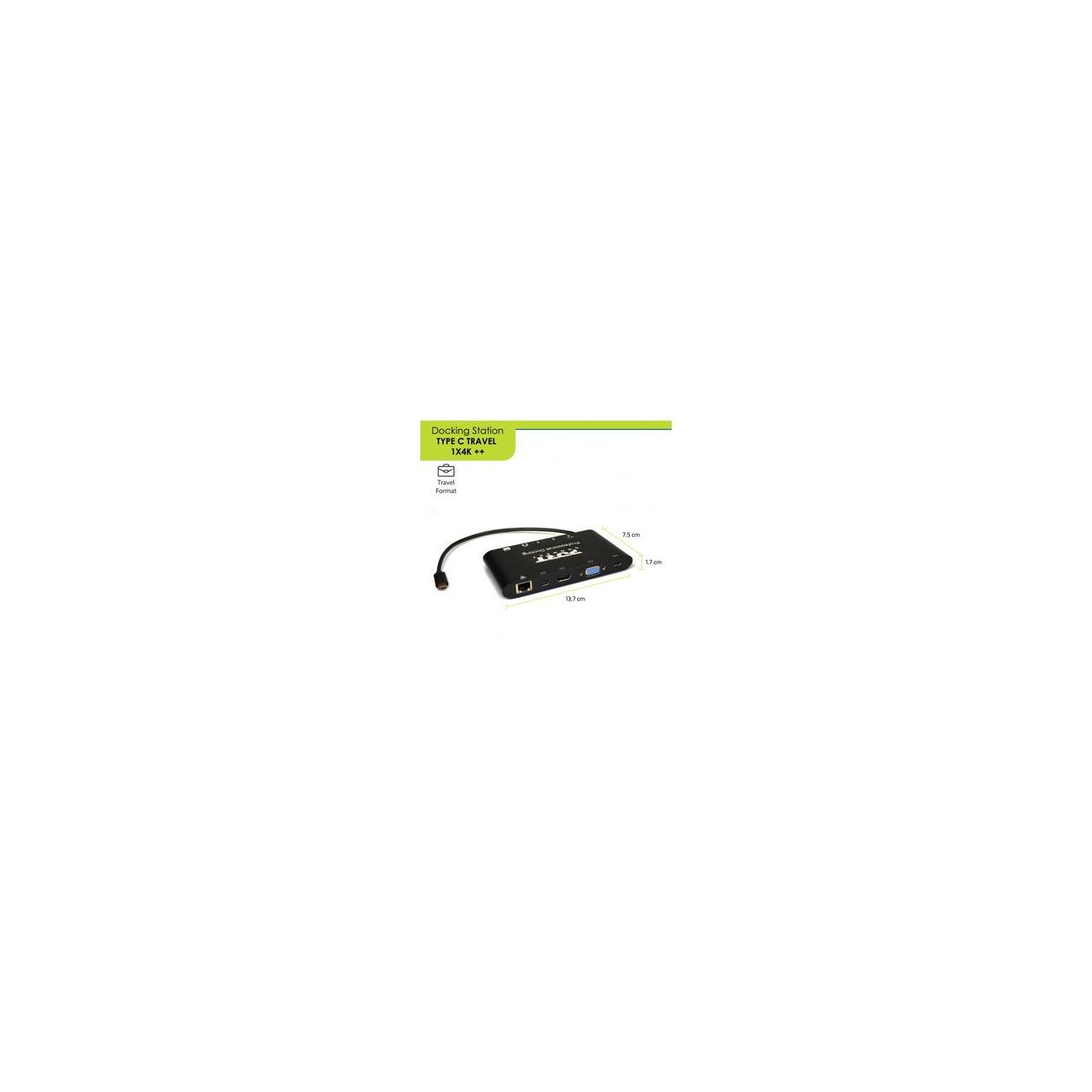 Port Designs 901906 interface hub USB 3.2 Gen 1 (3.1 Gen 1) Type-C 5000 Mbit/s Black