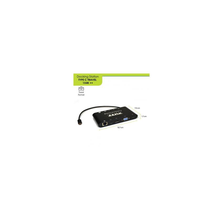 Port Designs 901906 interface hub USB 3.2 Gen 1 (3.1 Gen 1) Type-C 5000 Mbit/s Black