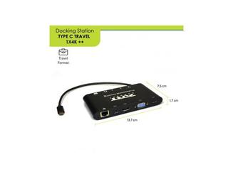 Port Designs 901906 interface hub USB 3.2 Gen 1 (3.1 Gen 1) Type-C 5000 Mbit/s Black