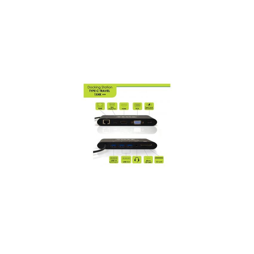 Port Designs 901906 interface hub USB 3.2 Gen 1 (3.1 Gen 1) Type-C 5000 Mbit/s Black