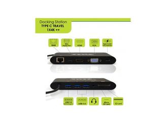 Port Designs 901906 interface hub USB 3.2 Gen 1 (3.1 Gen 1) Type-C 5000 Mbit/s Black