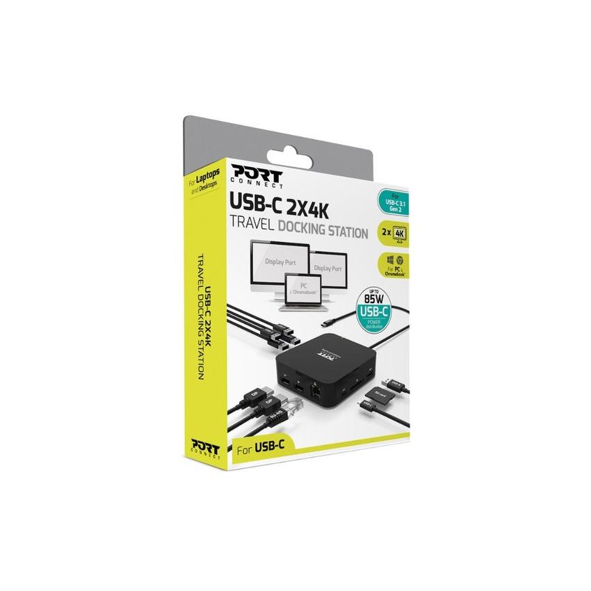 Port Designs 901907-EU Notebook Dock & Port Replicator Wired USB 3.2 Gen 1 (3.1 Gen 1) Type-C Black