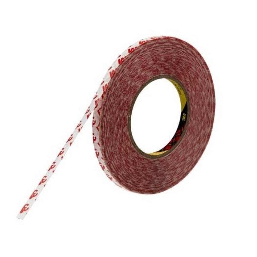 3M 9088 transparante dubbelzijdige plastic tape, 9 mm x 50 m, 0,21 mm