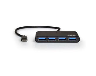 Port Designs 900123 interface hub USB 3.2 Gen 1 (3.1 Gen 1) Type-C 5000 Mbit/s Zwart 