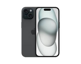Apple iPhone 15 - 5G smartphone - dual-SIM / Internal Memory 128 GB - OLED display - 6.1\" - 2556 x 1179 pixels - 2x rear cameras 48 MP, 12 MP - front camera 12 MP - black