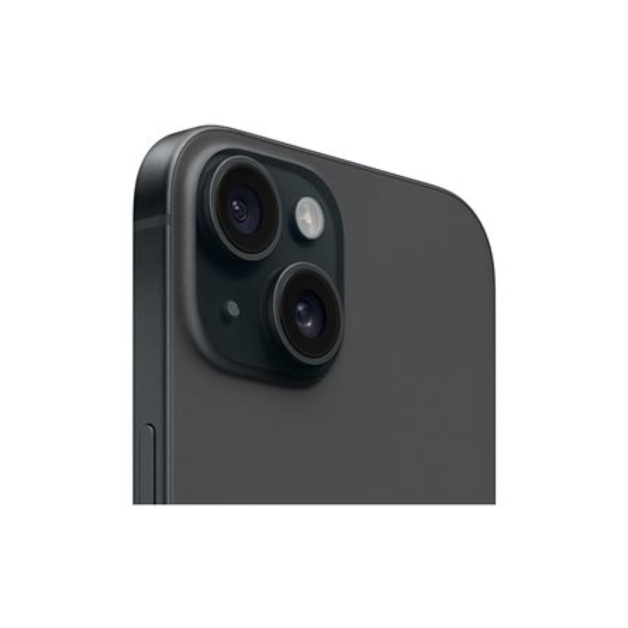Apple iPhone 15 - 5G smartphone - dual-SIM / Internal Memory 128 GB - OLED display - 6.1\" - 2556 x 1179 pixels - 2x rear cameras 48 MP, 12 MP - front camera 12 MP - black