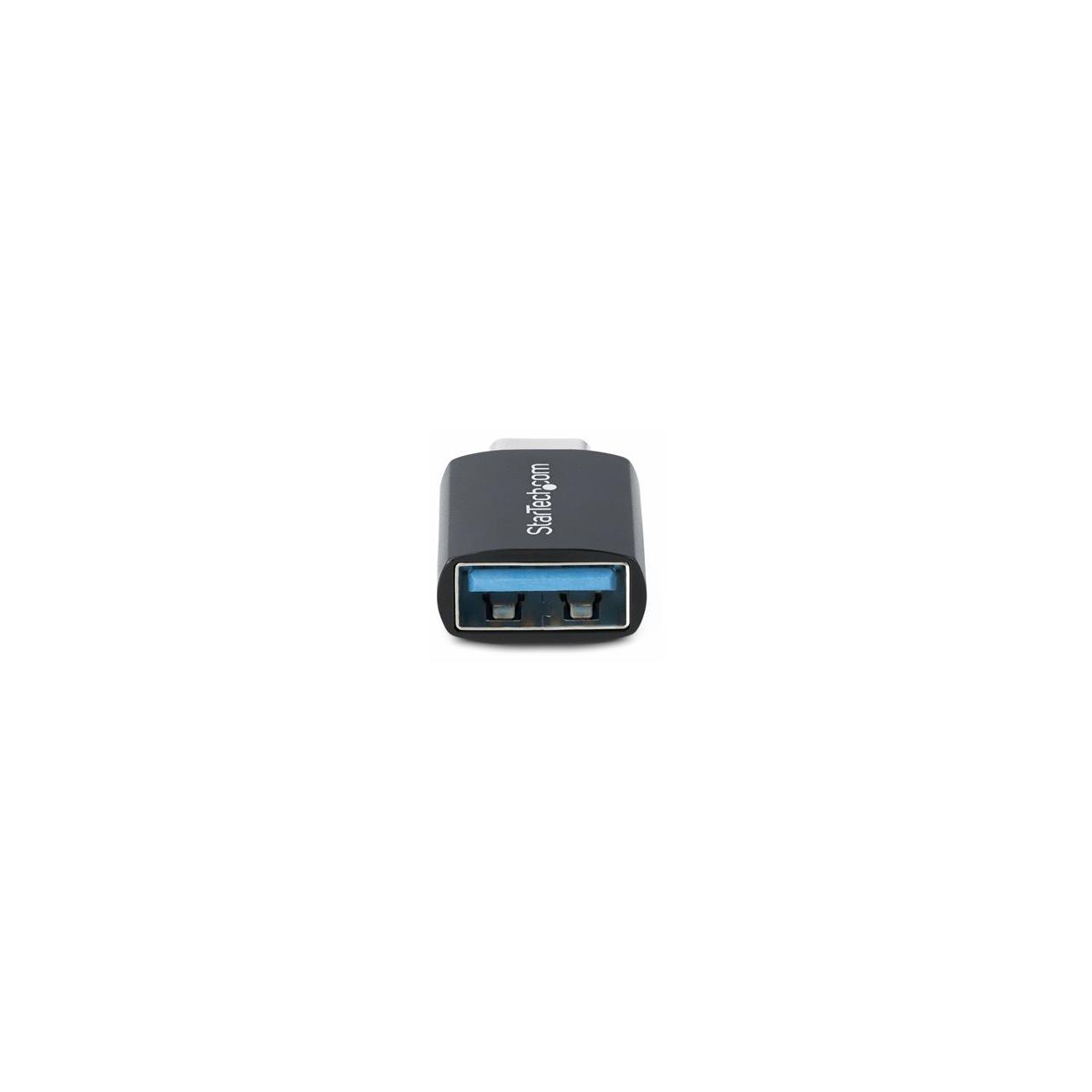 StarTech.com USB-C to USB-A Adapter, USB 5Gbps, Compact USB-C Male to USB-A Female Adapter, Durable Metal Housing, M/F - USB adapter - 24 pin USB-C (M) to USB (F) - USB 3.2 Gen 1 - 5 V - 3 A - passive, up to 5 Gbps data transfer rate - black