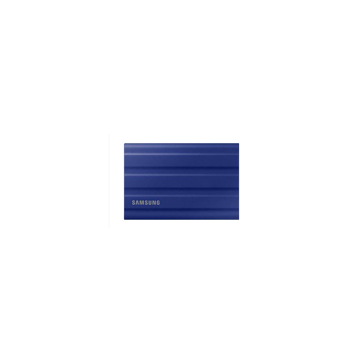 Samsung T7 Shield MU-PE1T0R - SSD - encrypted - 1 TB - external (portable) - USB 3.2 Gen 2 (USB-C connector) - 256-bit AES - blue