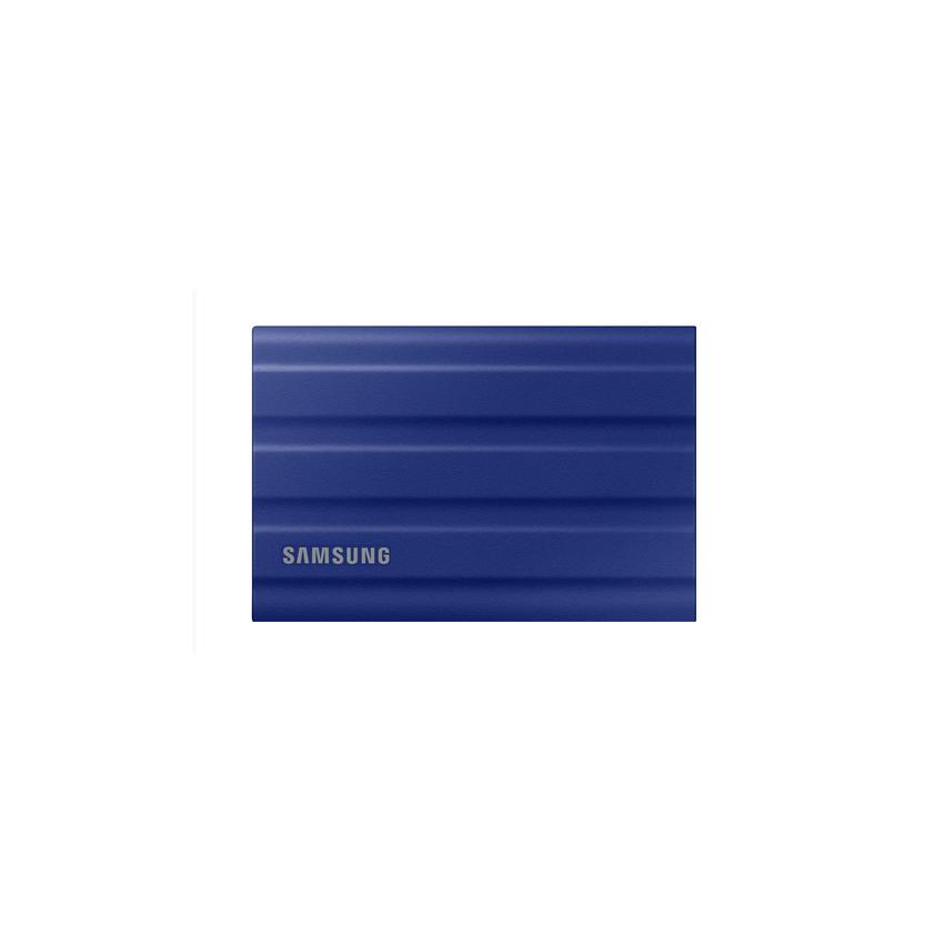 Samsung T7 Shield MU-PE1T0R - SSD - encrypted - 1 TB - external (portable) - USB 3.2 Gen 2 (USB-C connector) - 256-bit AES - blue