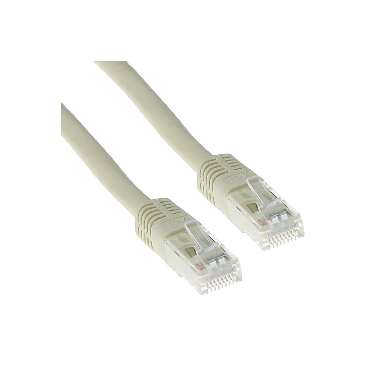 ACT CAT6 U/UTP patchkabel ivoor 20 m