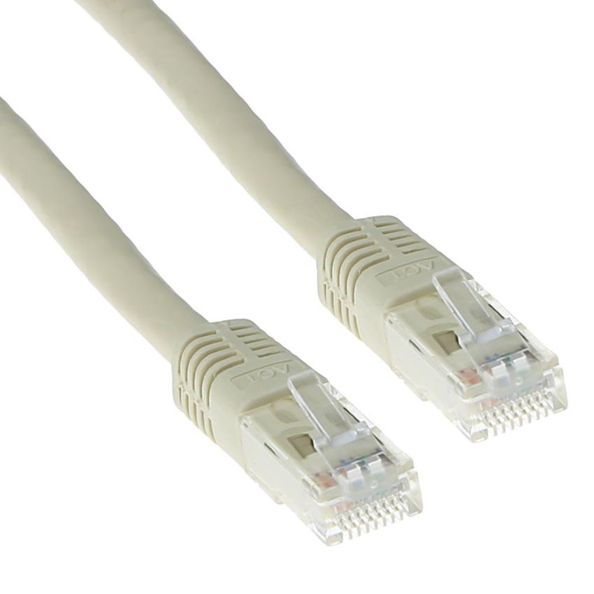 ACT CAT6 U/UTP patchkabel ivoor 20 m