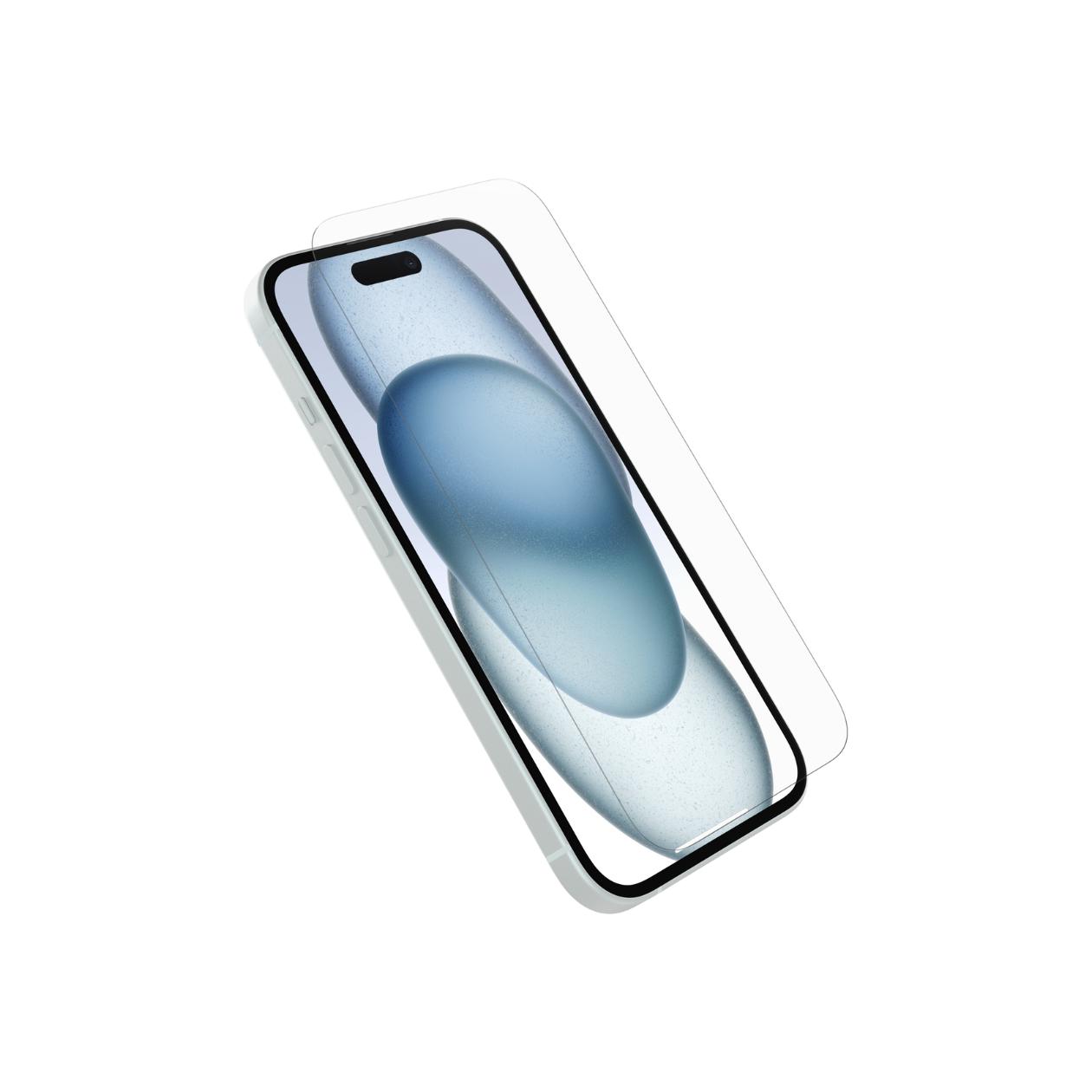 OtterBox Premium Glass Antimicrobial Apple iPhone 15 -clear