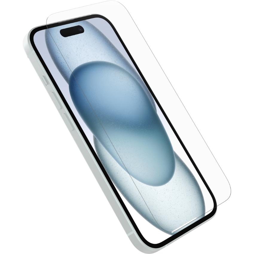 OtterBox Premium Glass Antimicrobial Apple iPhone 15 -clear