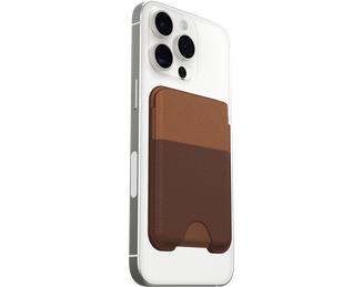OtterBox Symmetry Series - Wallet for credit card - MagSafe compatibility - cactus leather, polyurethane - rich adobe (brown)