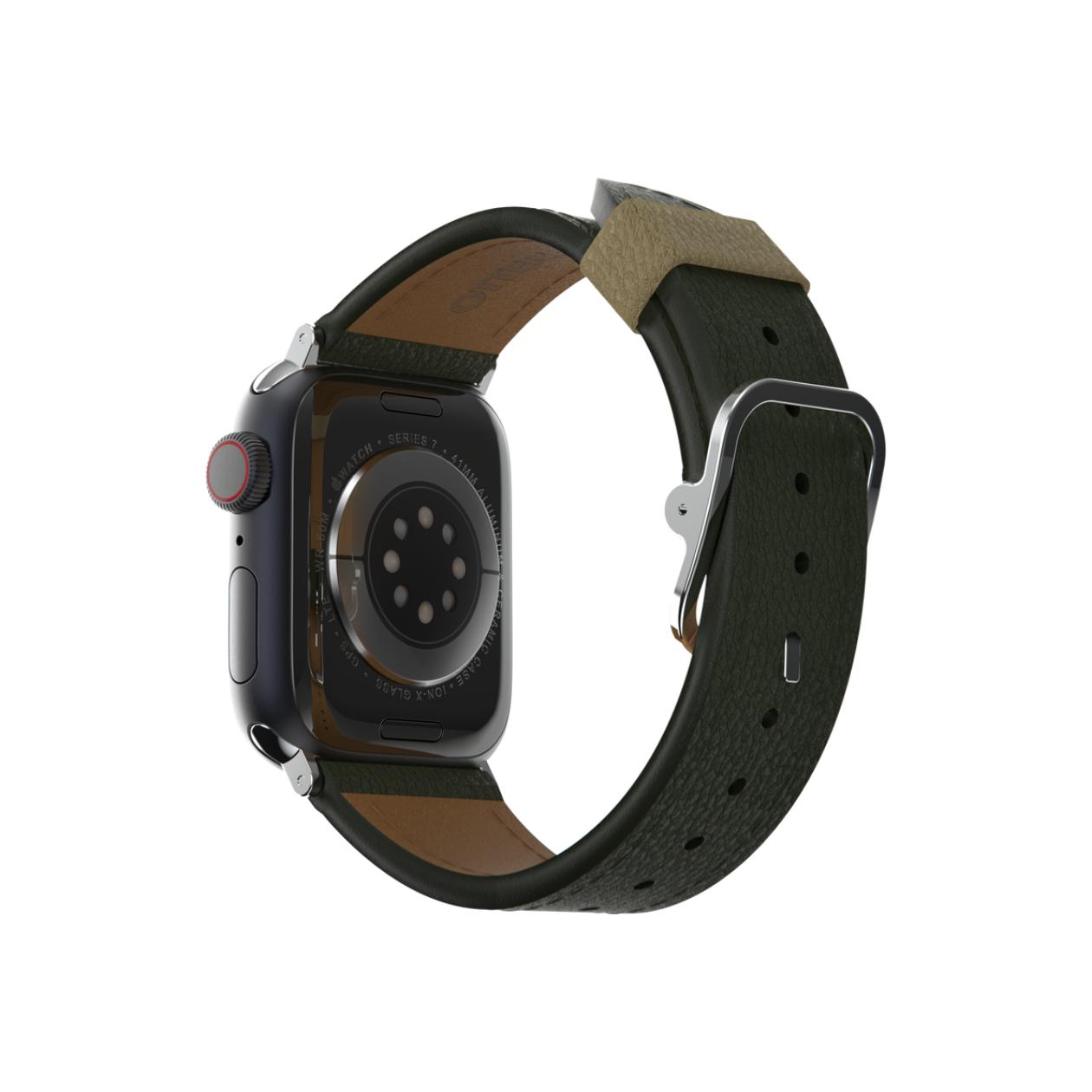 OtterBox Symmetry - Band for smart watch - 45/44/42mm, cactus leather - cactus groove