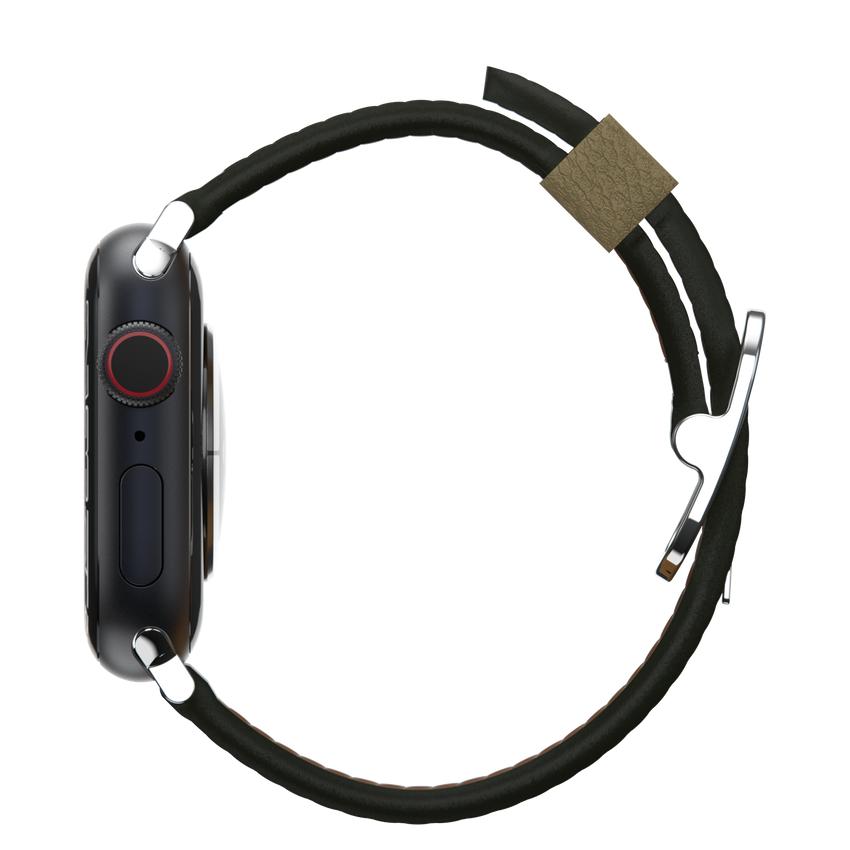 OtterBox Symmetry - Band for smart watch - 45/44/42mm, cactus leather - cactus groove