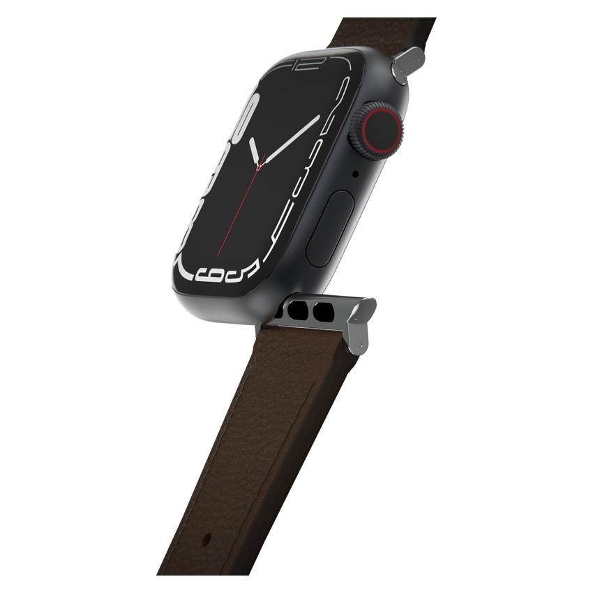 OtterBox Symmetry - Band for smart watch - 45/44/42mm, cactus leather - rich adobe - for Apple Watch Hermès Series 9, Series 10, Series 8, Series 9, Ultra, Ultra 2
