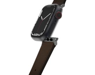 OtterBox Symmetry - Band for smart watch - 45/44/42mm, cactus leather - rich adobe - for Apple Watch Hermès Series 9, Series 10, Series 8, Series 9, Ultra, Ultra 2