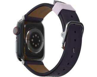OtterBox Symmetry - Band for smart watch - 45/44/42mm, cactus leather - plum luxe - for Apple Watch Hermès Series 9, Series 10, Series 8, Series 9, Ultra, Ultra 2