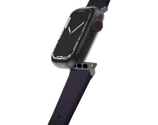 OtterBox Symmetry - Band for smart watch - 45/44/42mm, cactus leather - plum luxe - for Apple Watch Hermès Series 9, Series 10, Series 8, Series 9, Ultra, Ultra 2