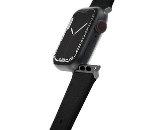 OtterBox Symmetry - Band for smart watch - 41/40/38mm, cactus leather - noir ash - for Apple Watch Hermès Series 7, Hermès Series 9, Nike Series 7, Series 10, Series 8, Series 9