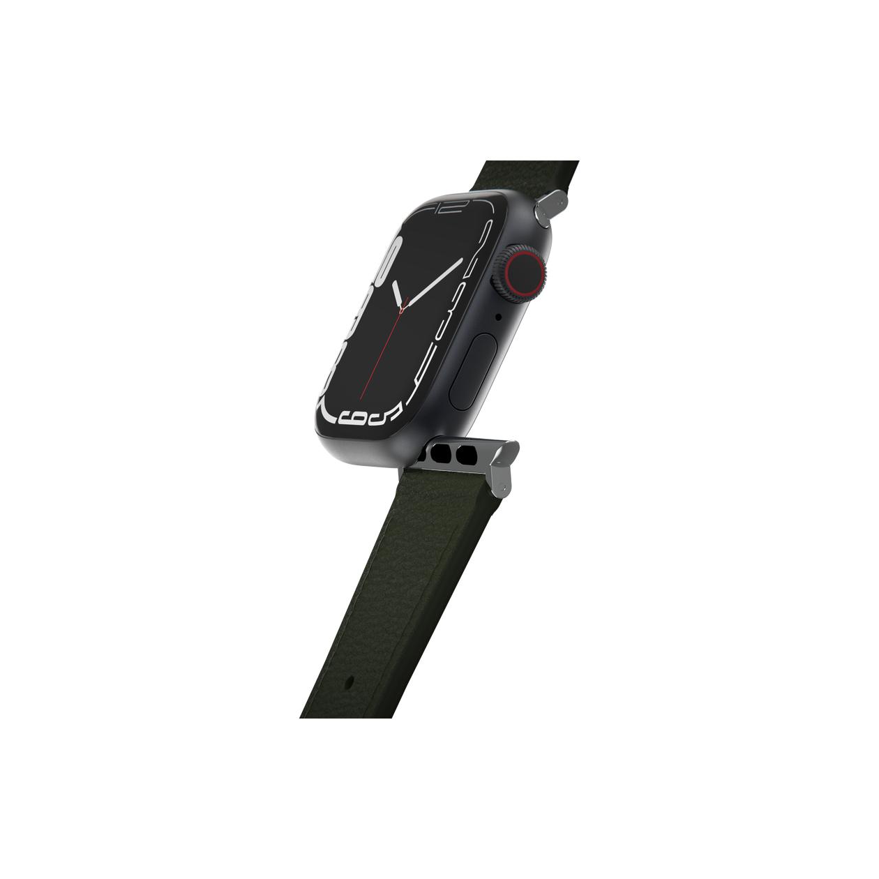 OtterBox Symmetry - Band for smart watch - 41/40/38mm, cactus leather - cactus groove - for Apple Watch Hermès Series 7, Hermès Series 9, Nike Series 7, Series 10, Series 8, Series 9