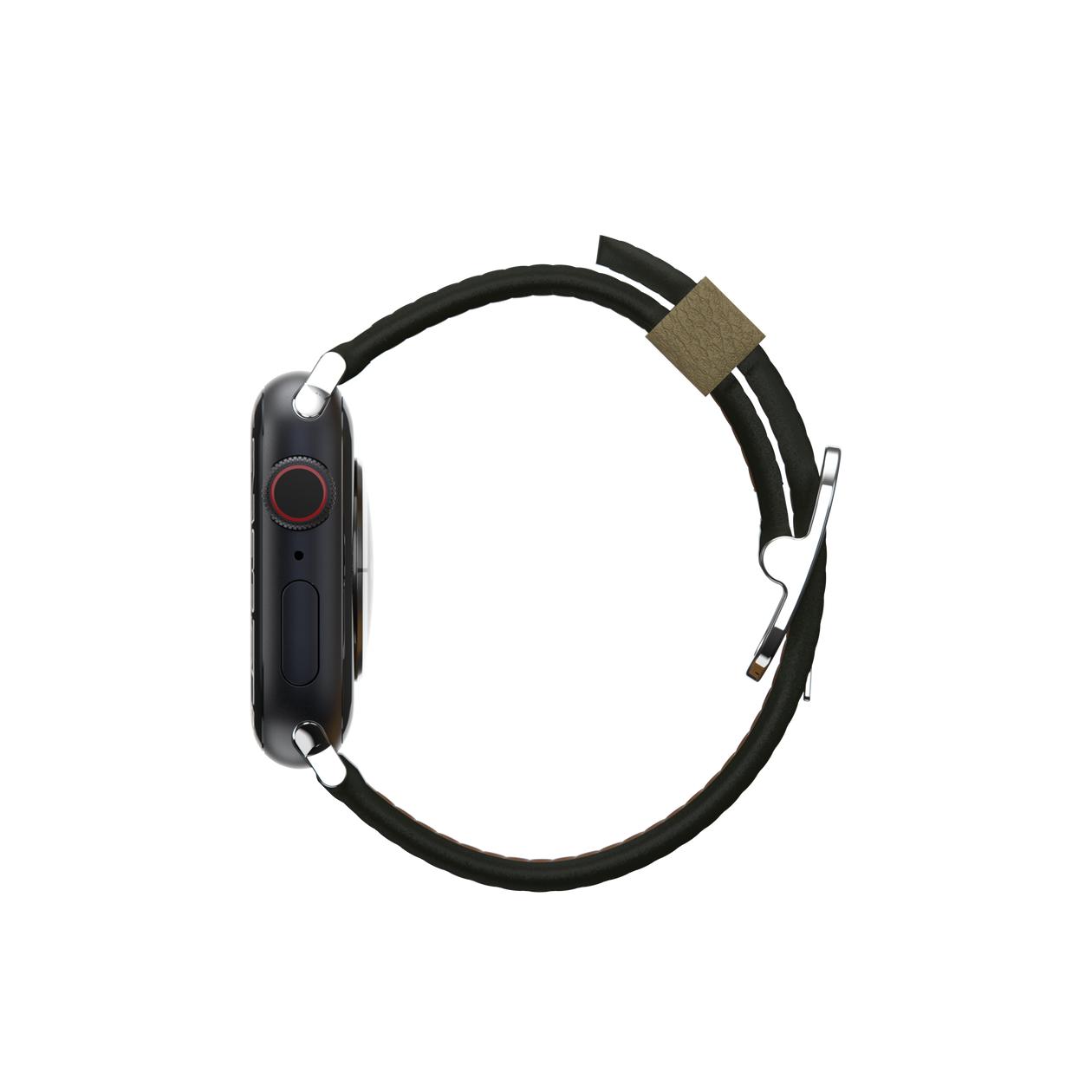 OtterBox Symmetry - Band for smart watch - 41/40/38mm, cactus leather - cactus groove - for Apple Watch Hermès Series 7, Hermès Series 9, Nike Series 7, Series 10, Series 8, Series 9
