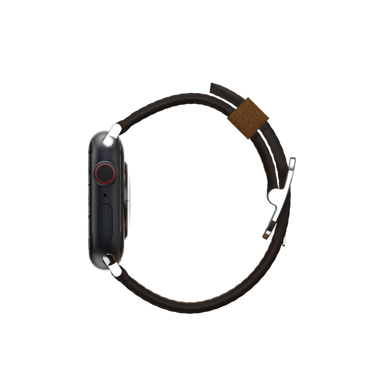 OtterBox Symmetry - Band for smart watch - 41/40/38mm, cactus leather - rich adobe - for Apple Watch Hermès Series 7, Hermès Series 9, Nike Series 7, Series 10, Series 8, Series 9