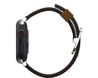 OtterBox Symmetry - Band for smart watch - 41/40/38mm, cactus leather - rich adobe - for Apple Watch Hermès Series 7, Hermès Series 9, Nike Series 7, Series 10, Series 8, Series 9