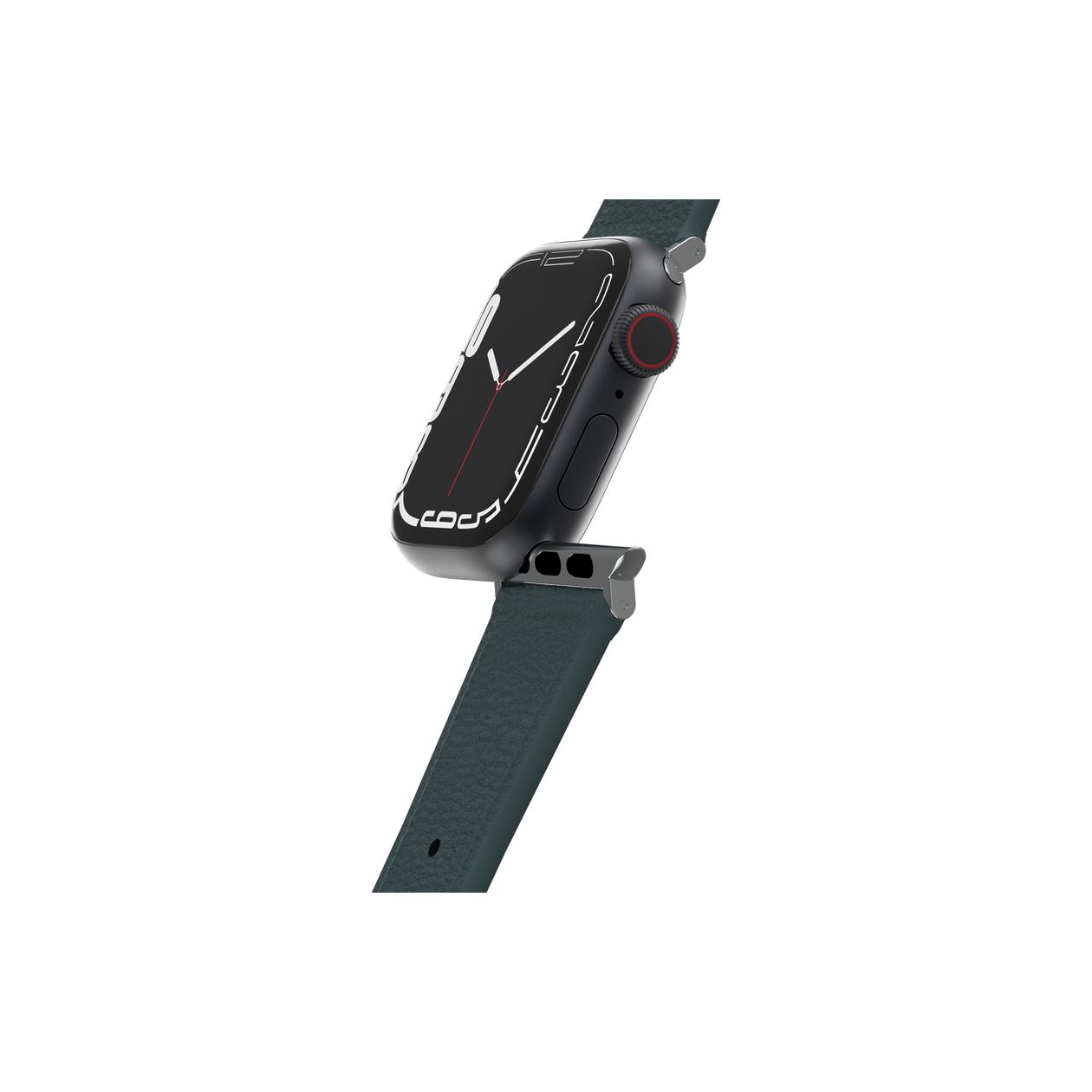 OtterBox Symmetry - Band for smart watch - cactus leather - sagebrush (green) - for Apple Watch SE, Series 10, Series 4, Series 5, Series 6, Series 7, Series 8, Series 9
