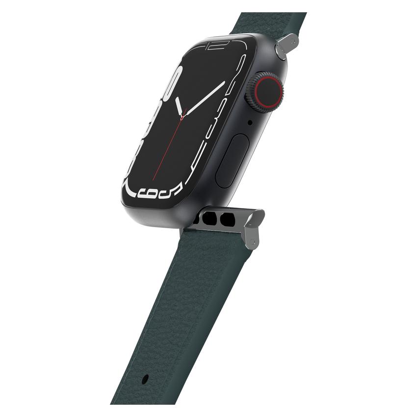 OtterBox Symmetry - Band for smart watch - cactus leather - sagebrush (green) - for Apple Watch SE, Series 10, Series 4, Series 5, Series 6, Series 7, Series 8, Series 9