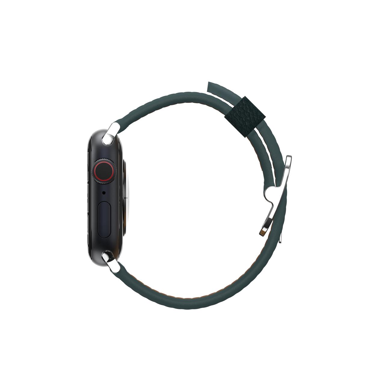 OtterBox Symmetry - Band for smart watch - cactus leather - sagebrush (green) - for Apple Watch SE, Series 10, Series 4, Series 5, Series 6, Series 7, Series 8, Series 9