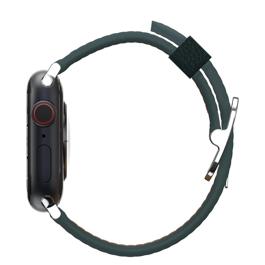 OtterBox Symmetry - Band for smart watch - cactus leather - sagebrush (green) - for Apple Watch SE, Series 10, Series 4, Series 5, Series 6, Series 7, Series 8, Series 9