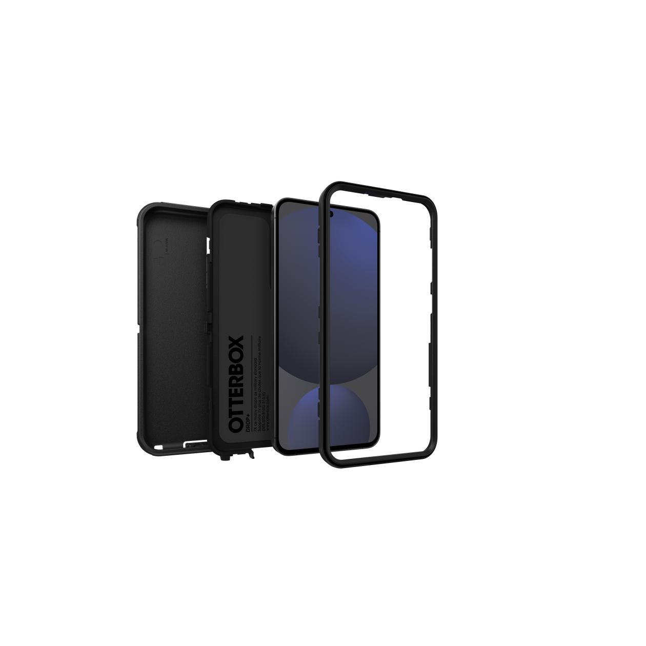 OtterBox Defender Series - Back cover for mobile phone - silicone - black - for Samsung Galaxy S24 FE