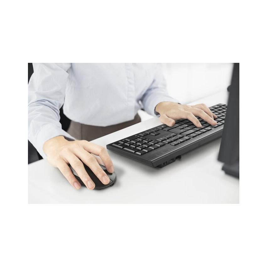 KM270 EQ Rechargeable Wireless Keyboard & Mouse Set - Belgium Azerty