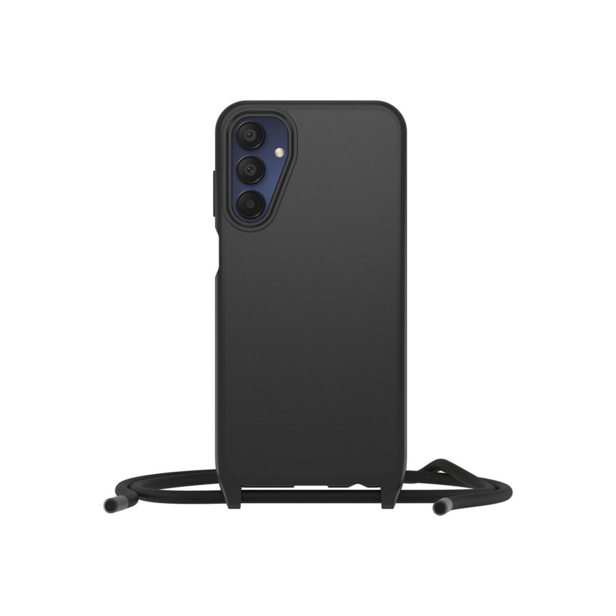 OtterBox React Series - Back cover for mobile phone - necklace - black - for Samsung Galaxy A15, A15 5G