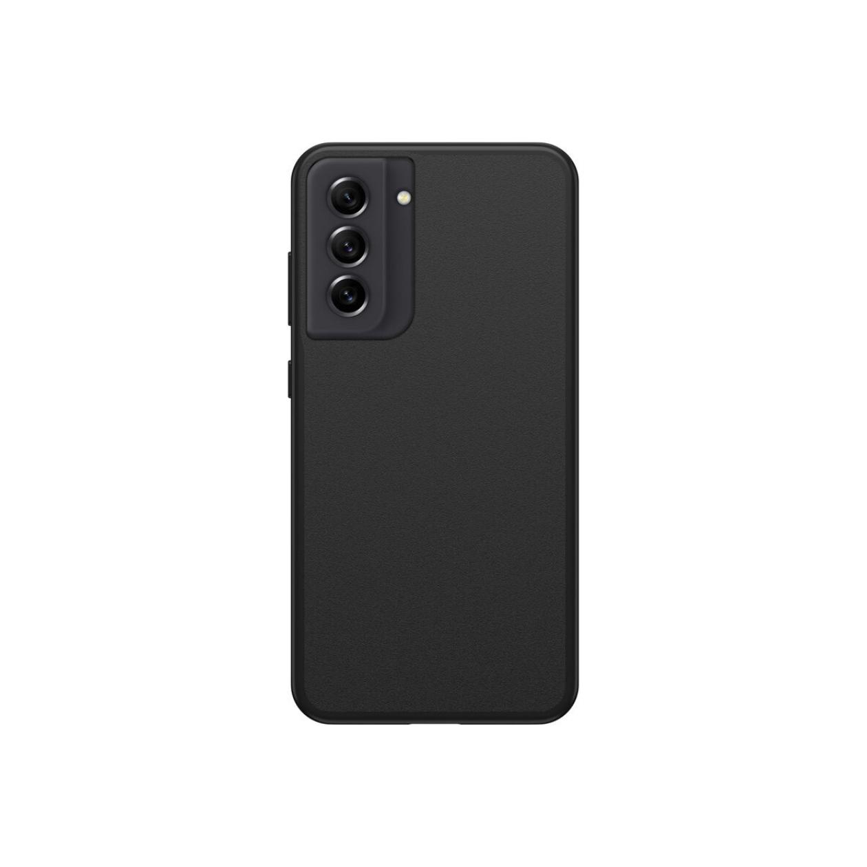 OtterBox React Series - Back cover for mobile phone - polyurethane, polycarbonate - black - for Samsung Galaxy S21 FE 5G