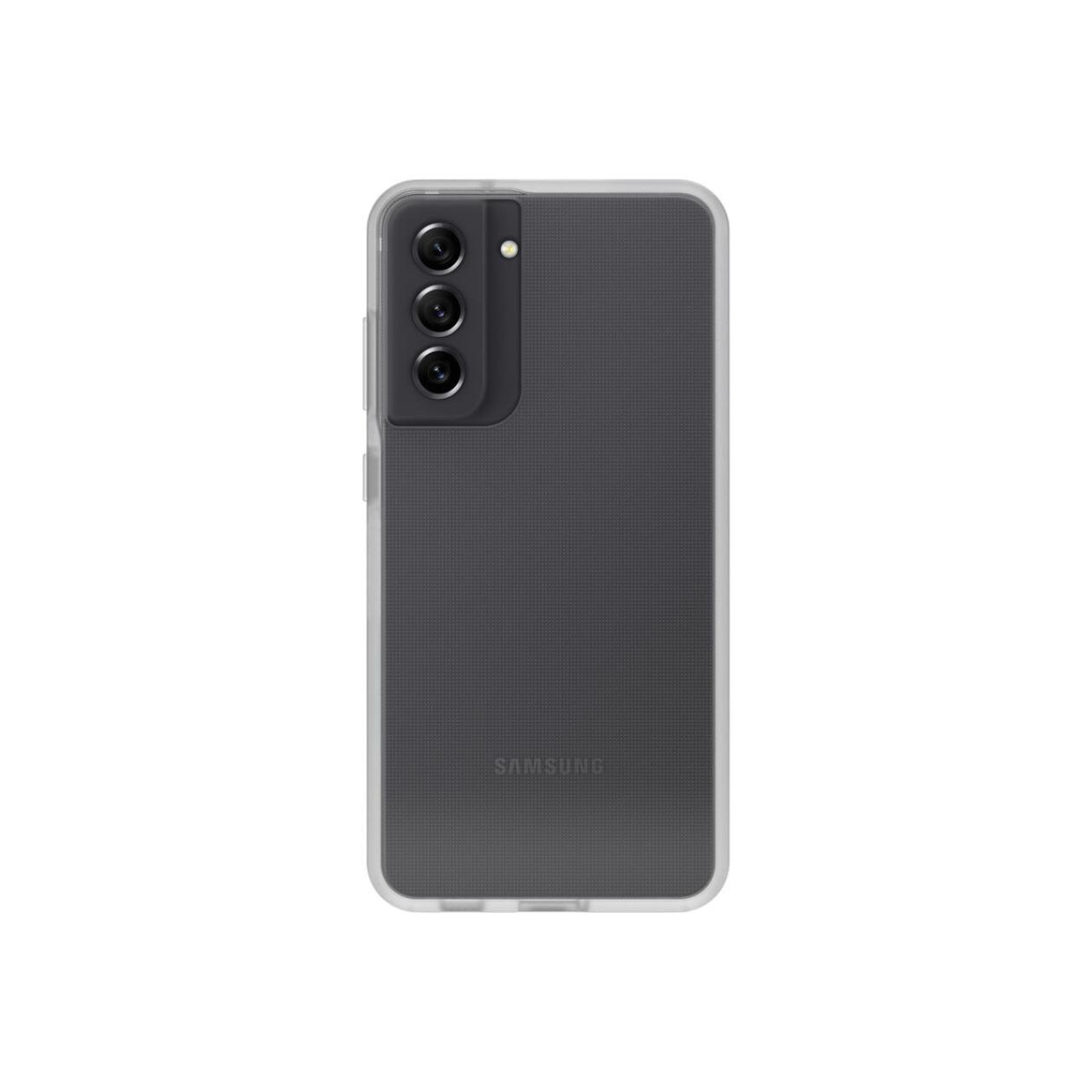 OtterBox React Series - Back cover for mobile phone - polyurethane, polycarbonate - clear - for Samsung Galaxy S21 FE 5G