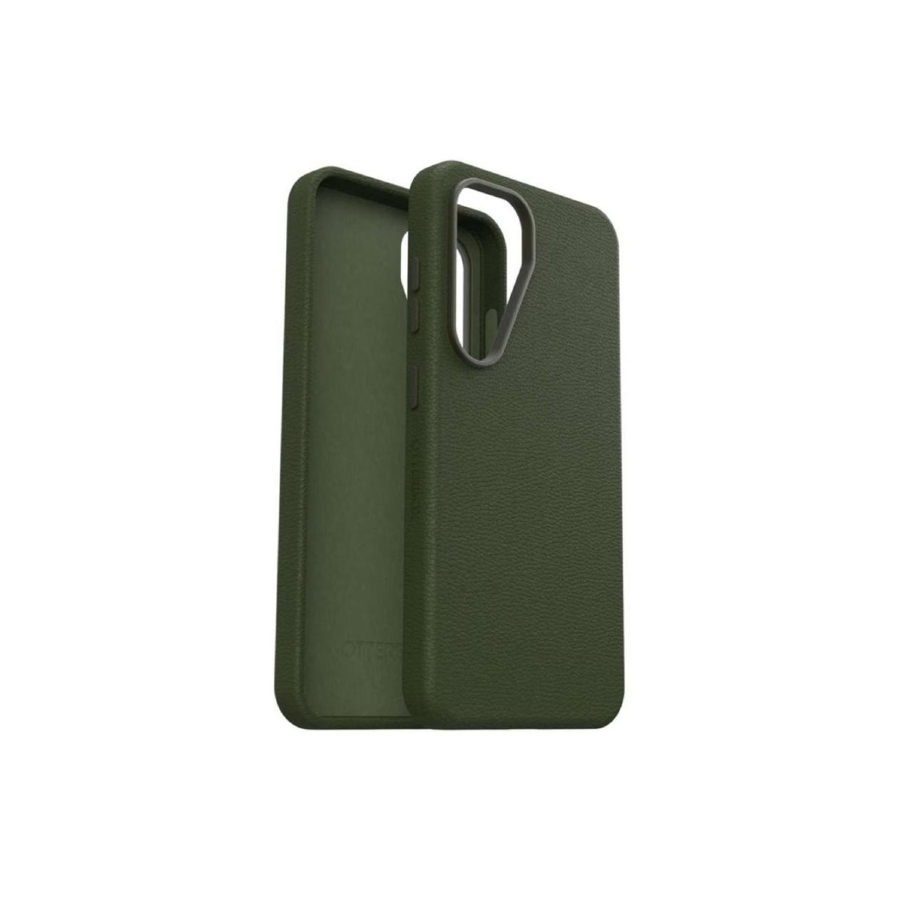 OtterBox Symmetry Series - Back cover for mobile phone - cactus leather - cactus grove (green) - for Samsung Galaxy S25