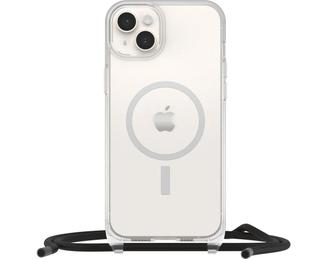 OtterBox React Series - Back cover for mobile phone - necklace, with strap - MagSafe compatibility - 50% recycled plastic - clear - for Apple iPhone 14 Plus