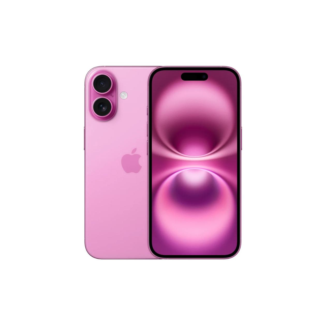 Apple iPhone 16 - 5G smartphone - dual-SIM / Internal Memory 128 GB - OLED display - 6.1\" - 2556 x 1179 pixels - 2x rear cameras 48 MP, 12 MP - front camera 12 MP - pink