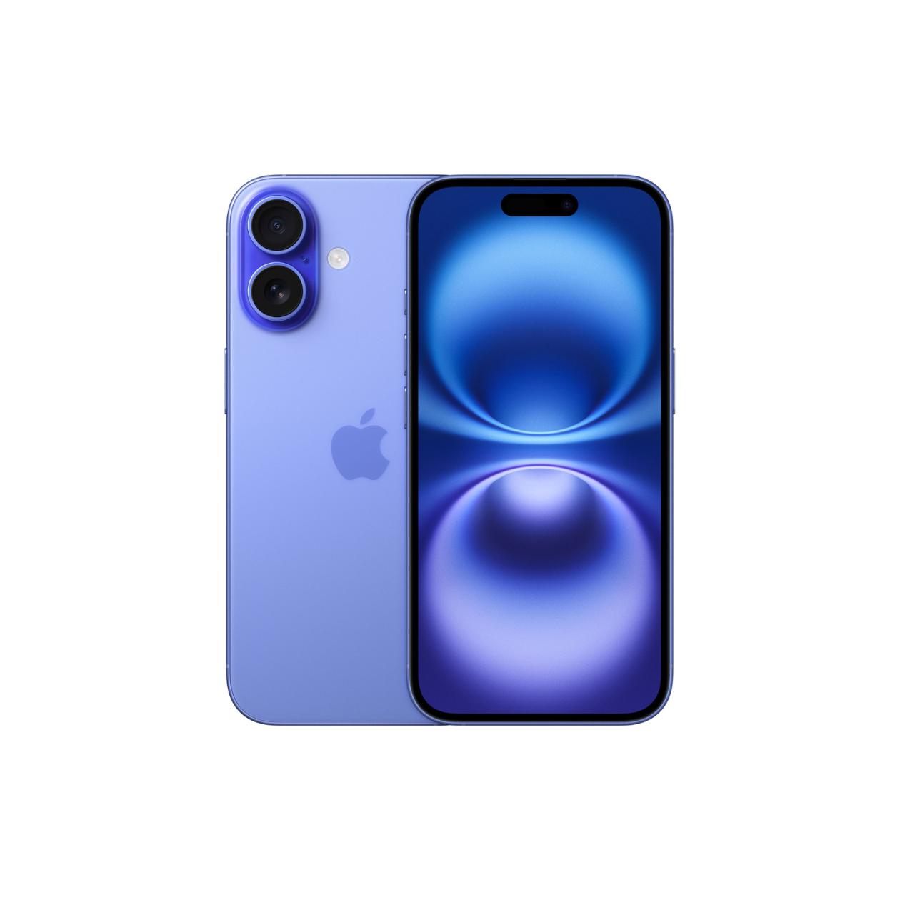 Apple iPhone 16 - 5G smartphone - dual-SIM / Internal Memory 128 GB - OLED display - 6.1\" - 2556 x 1179 pixels - 2x rear cameras 48 MP, 12 MP - front camera 12 MP - ultramarine