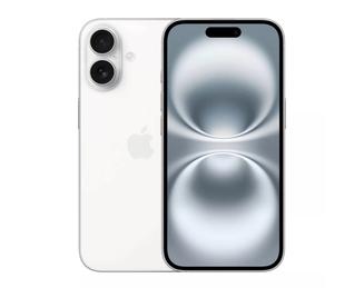 Apple iPhone 16 - 5G smartphone - dual-SIM / Internal Memory 128 GB - OLED display - 6.1\" - 2556 x 1179 pixels - 2x rear cameras 48 MP, 12 MP - front camera 12 MP - white