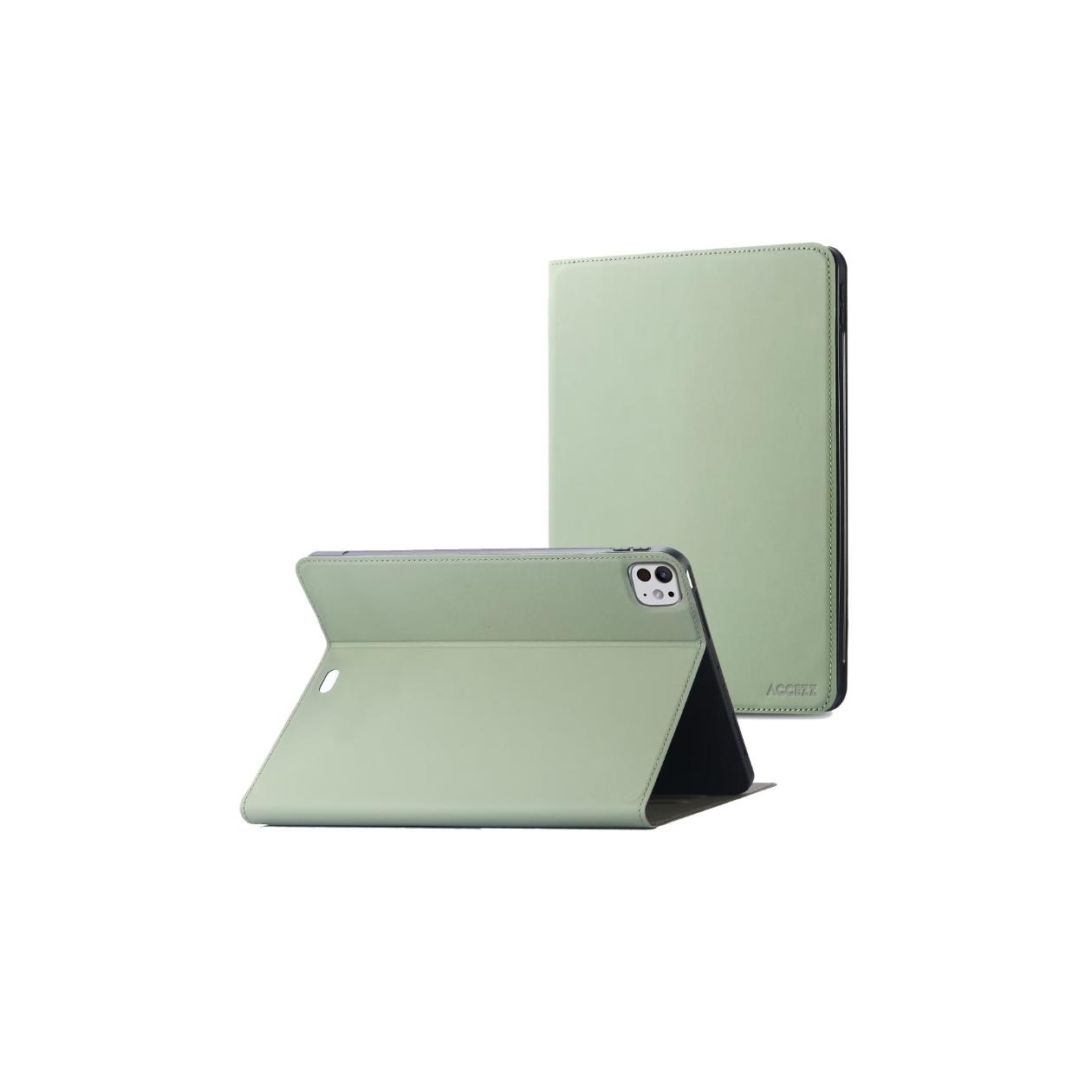 Accezz Classic Tablet Case voor de Apple iPad Pro 13 (2024) M4 - Groen