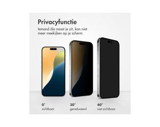 Accezz Tempered Glass Privacy Screen Protector for the Apple iPhone 17 / 17 Pro / 16 Pro